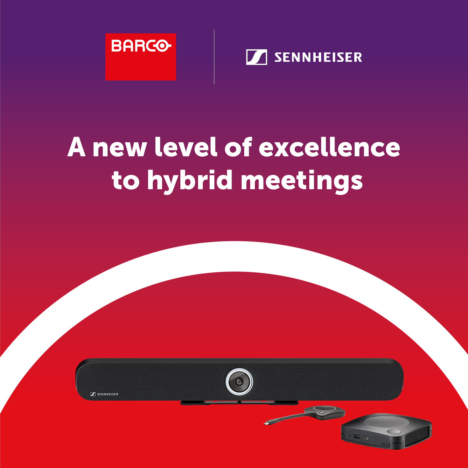 Sennheiser and Barco Expand Popular TeamConnect Bar & ClickShare